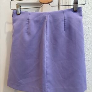 Purple mini skirt